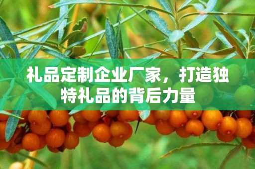 礼品定制企业厂家，打造独特礼品的背后力量